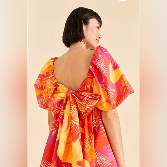 NWT FARM Rio Summer Garden Ombre Mini Dress - Picture 6 of 9